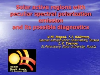 Solar active regions with peculiar spectral polarization emission  and its possible diagnostics