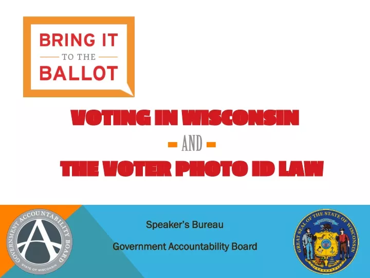 voting in wisconsin and the voter photo id law