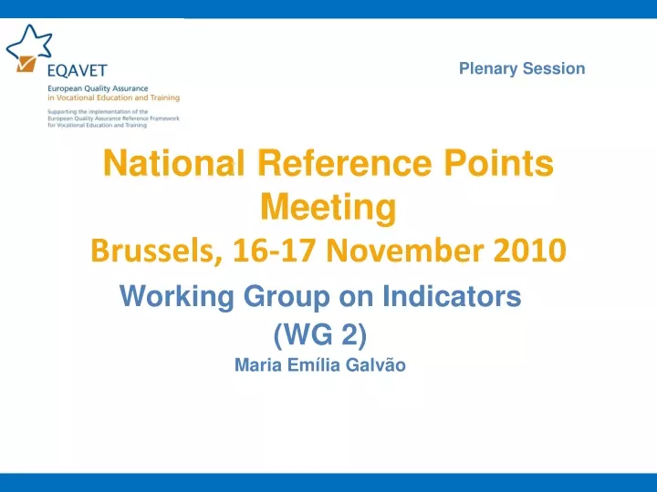 national reference points meeting brussels 16 17 november 2010