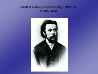 Modest Petrovich Musorgsky (1839-81) Photo, 1865