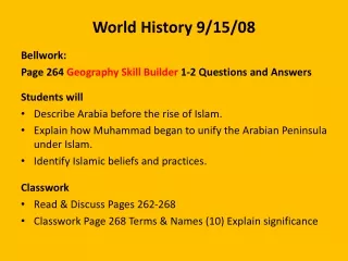 World History 9/15/08