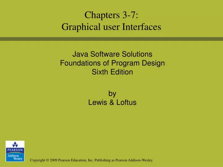 chapters 3 7 graphical user interfaces