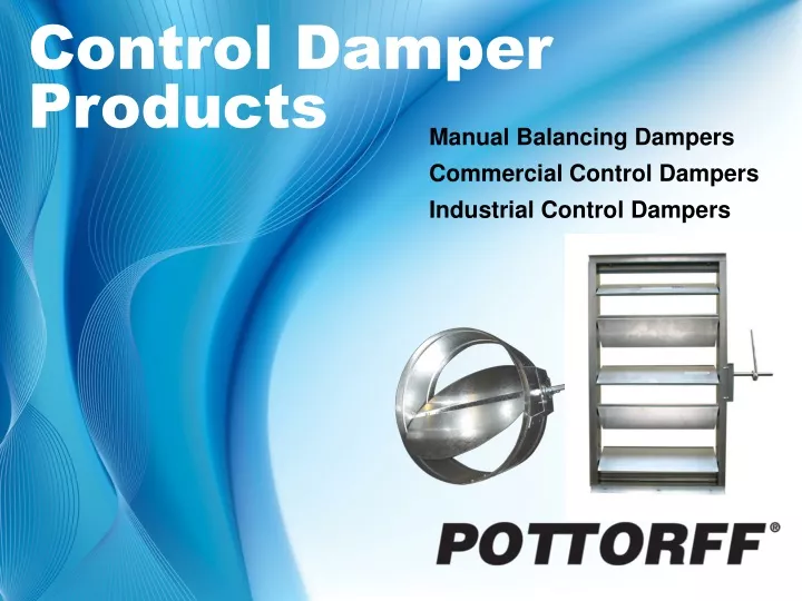 control damper products