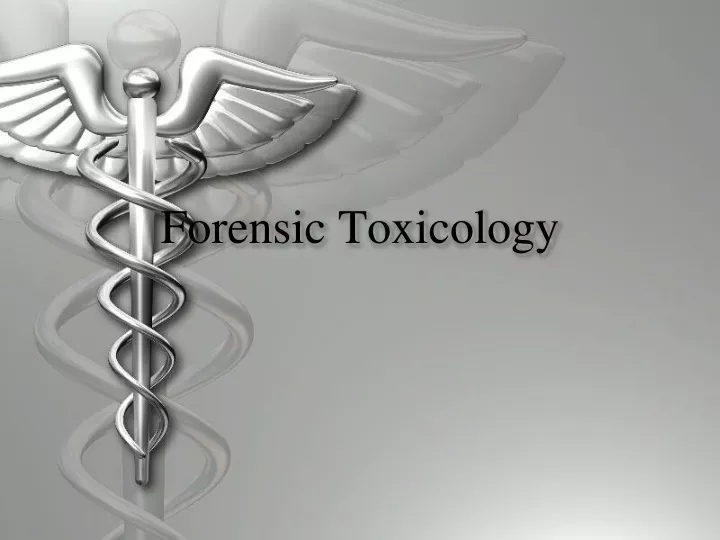 forensic toxicology