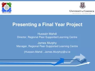 Presenting a Final Year Project