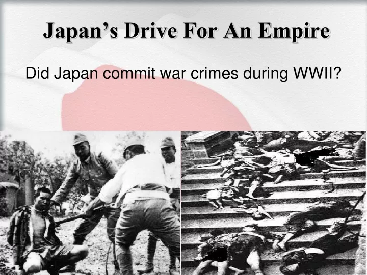 japan s drive for an empire