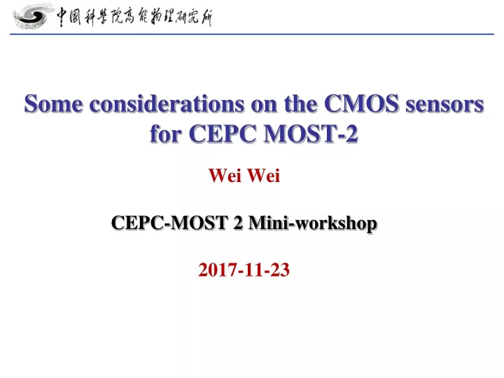 some considerations on the cmos sensors for cepc most 2