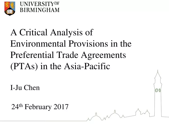 a critical analysis of environmental provisions