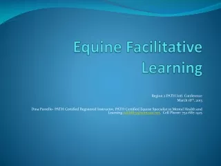 Equine Facilitative Learning