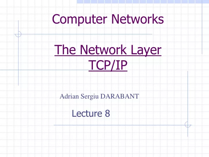 computer networks the network layer tcp ip