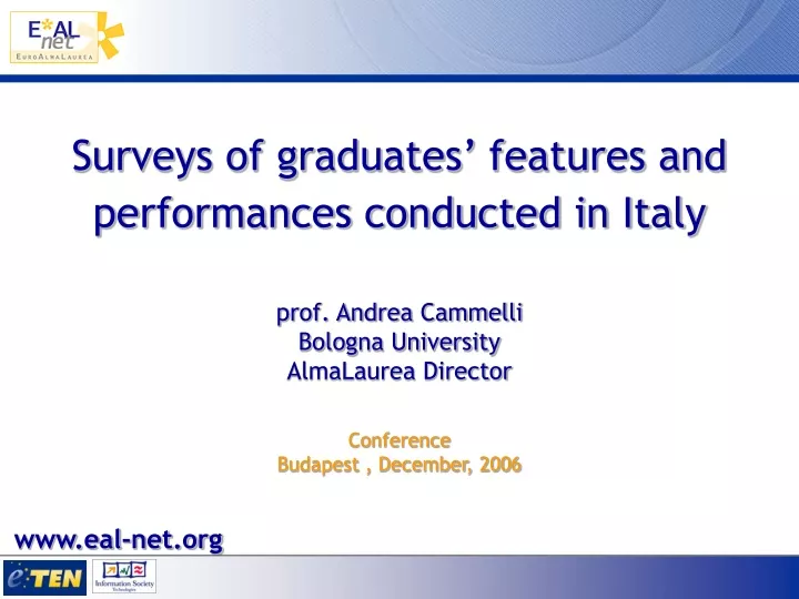 surveys of graduates features and performances