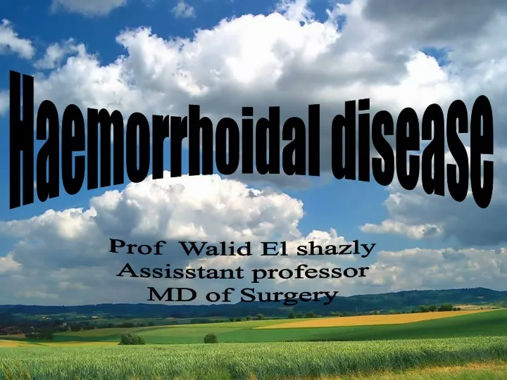 haemorrhoidal disease