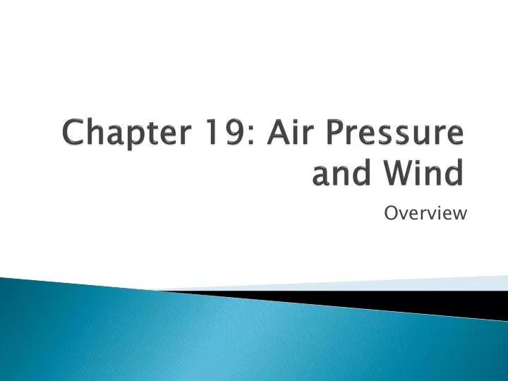 chapter 19 air pressure and wind