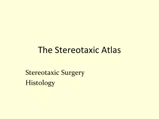 The Stereotaxic Atlas