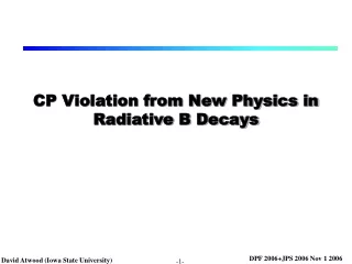CP Violation from New Physics in Radiative B Decays