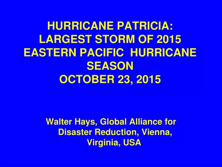hurricane patricia largest storm of 2015 eastern pacific hurricane season october 23 2015