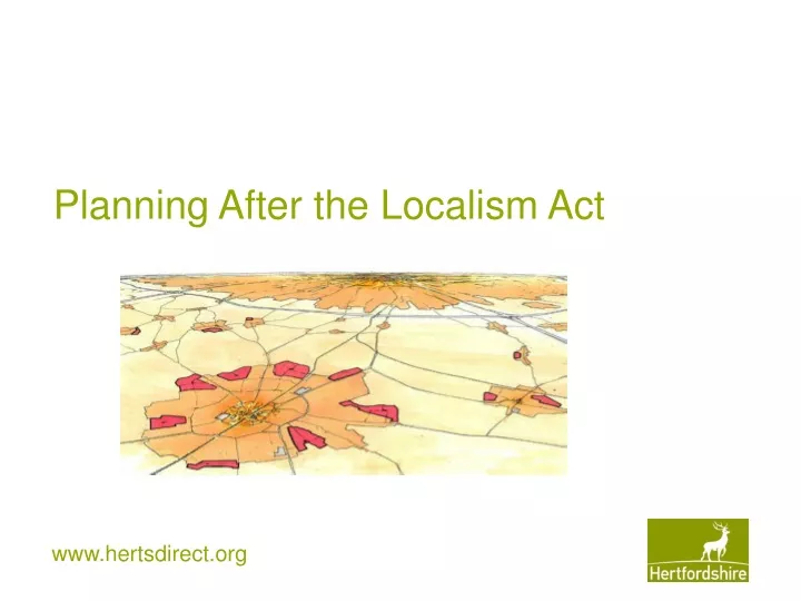 planning after the localism act