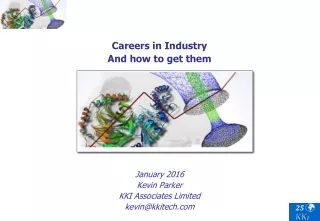 Careers in Industry And how to get them January 2016 Kevin Parker KKI Associates Limited