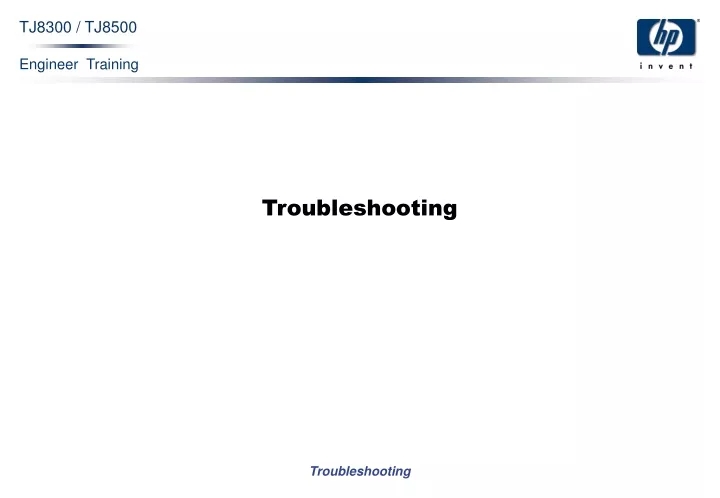 troubleshooting