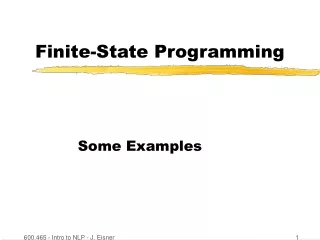 Finite-State Programming
