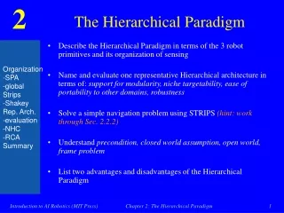 The Hierarchical Paradigm