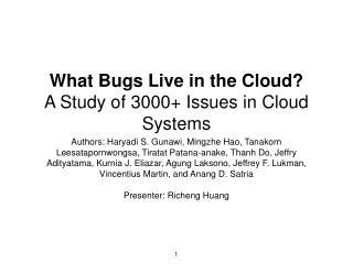 What Bugs Live in the Cloud? A Study of 3000+ Issues in Cloud Systems