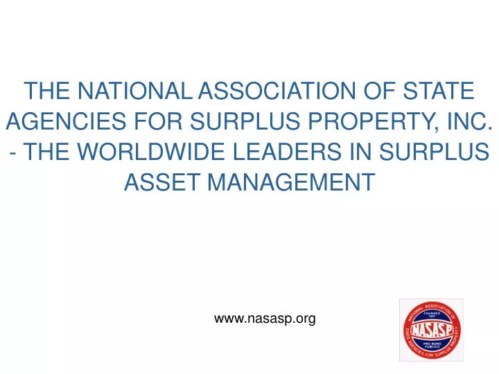 the national association of state agencies