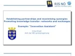 Innovation Assistant Program for SMEs - slide 1