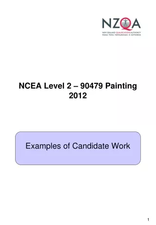 NCEA Level 2 – 90479 Painting 2012