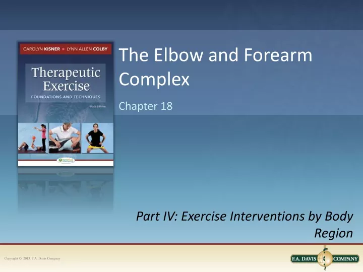 the elbow and forearm complex