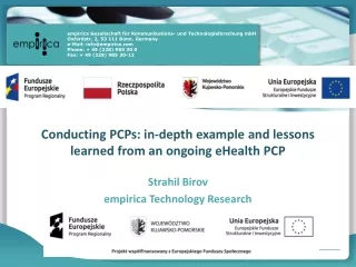Conducting PCPs: in-depth example and lessons learned from an ongoing eHealth PCP