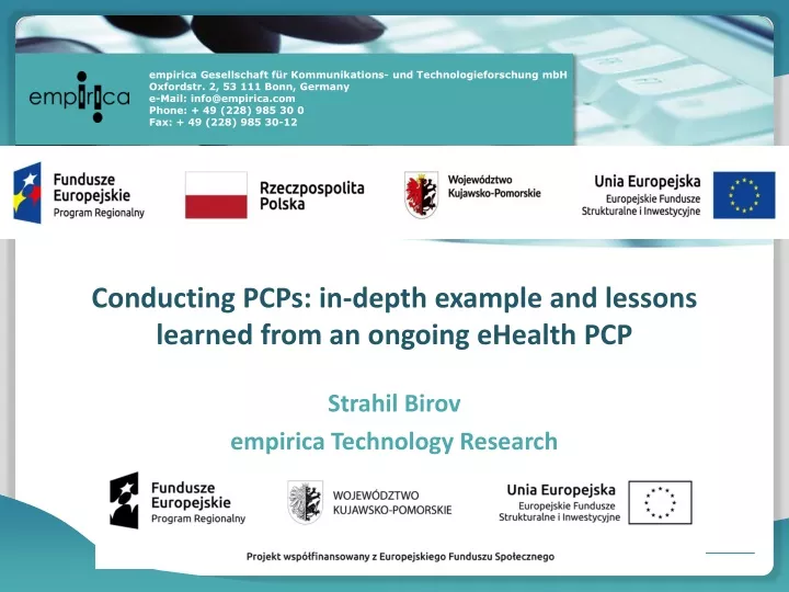 conducting pcps in depth example and lessons learned from an ongoing ehealth pcp