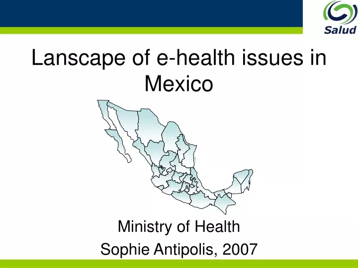 lanscape of e health issues in mexico