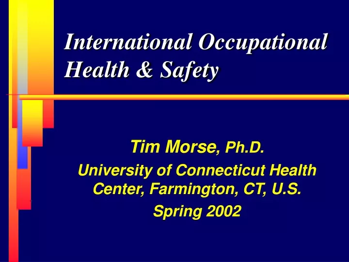 international occupational health safety