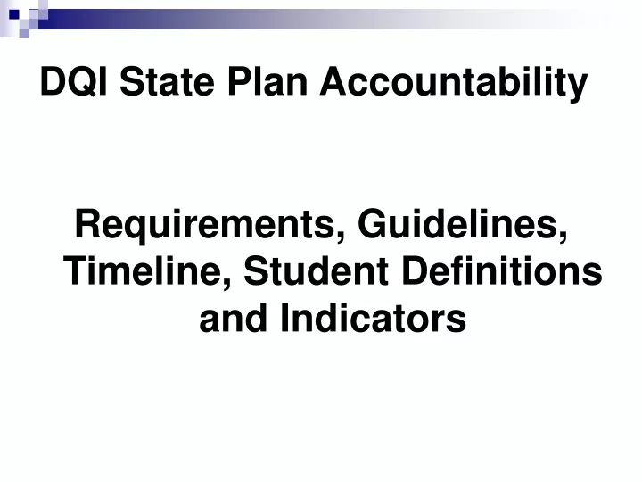 dqi state plan accountability