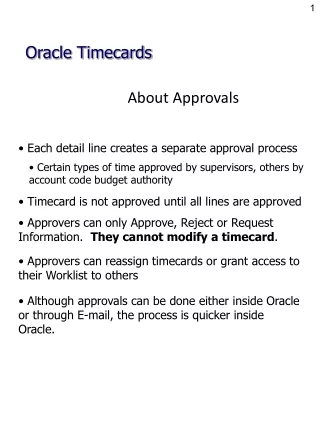 About Approvals