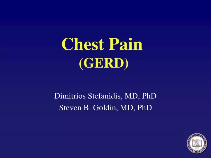 chest pain gerd
