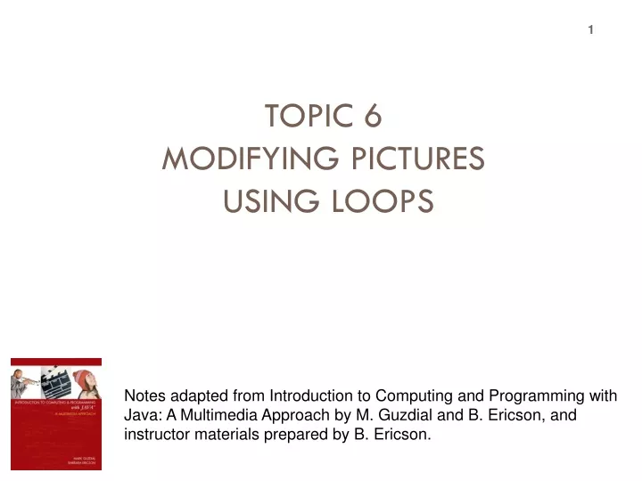 topic 6 modifying pictures using loops