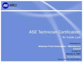 ASE Technician Certification: An Inside Look