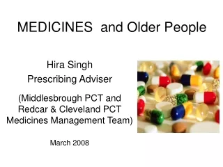 MEDICINES  and Older People
