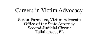 Careers in Victim Advocacy