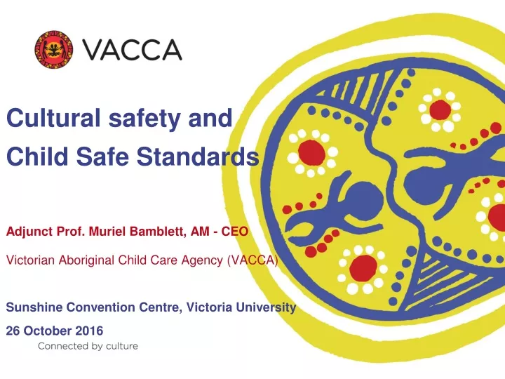 cultural safety and child safe standards adjunct