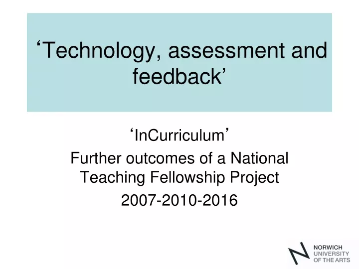 technology assessment and feedback