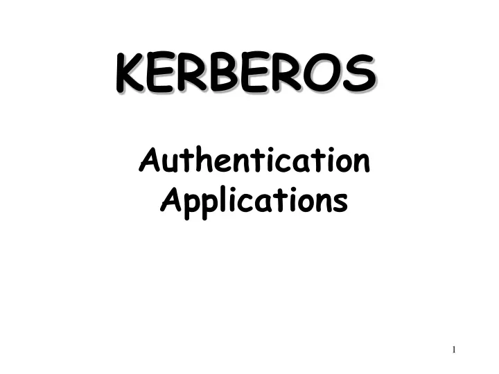 kerberos