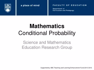 Mathematics Conditional Probability