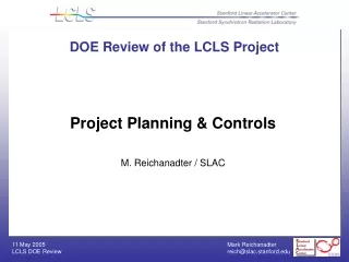 DOE Review of the LCLS Project