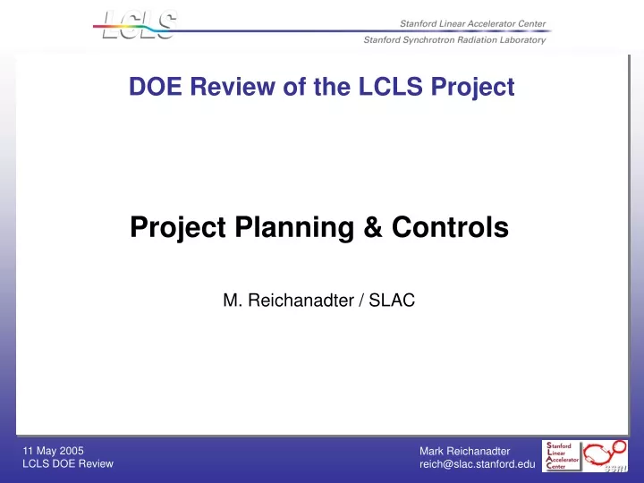 doe review of the lcls project