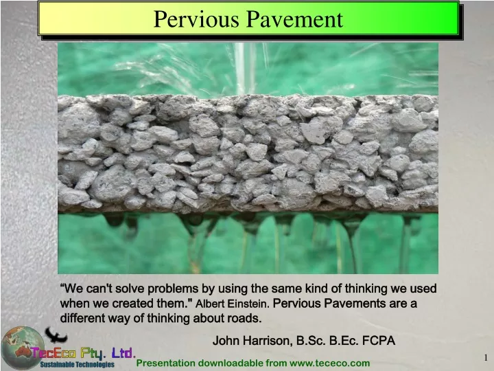 pervious pavement