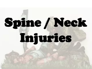 Spine / Neck Injuries
