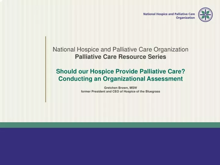 national hospice and palliative care organization